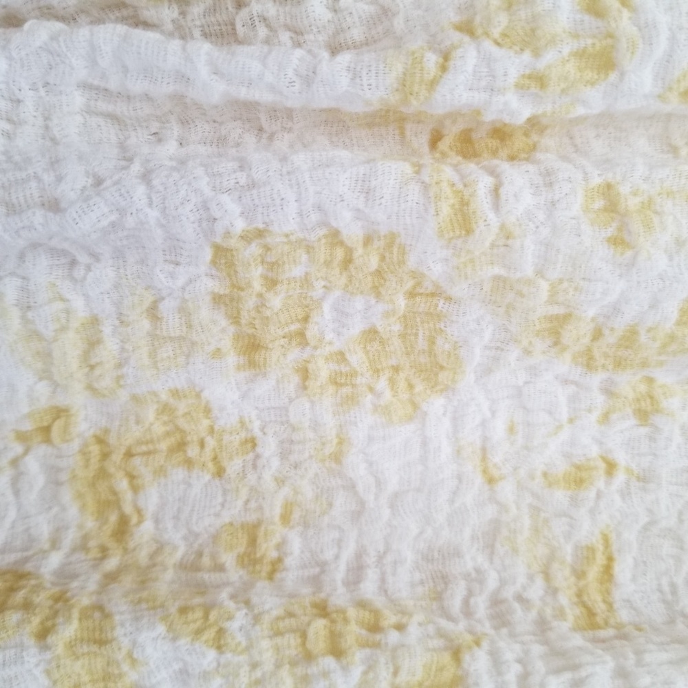 Free People Crinkle Cold Shoulder Blouse M - Picture 3 of 5